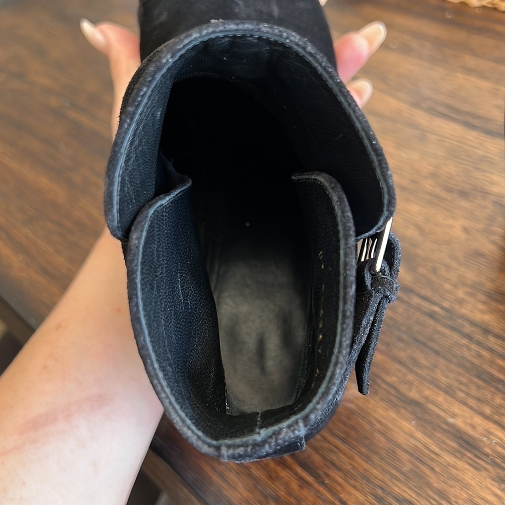 SAINT LAURENT
Suede Jodhpur Calfskin Blake Ankle Boots size 42 color black - Picture 8 of 16